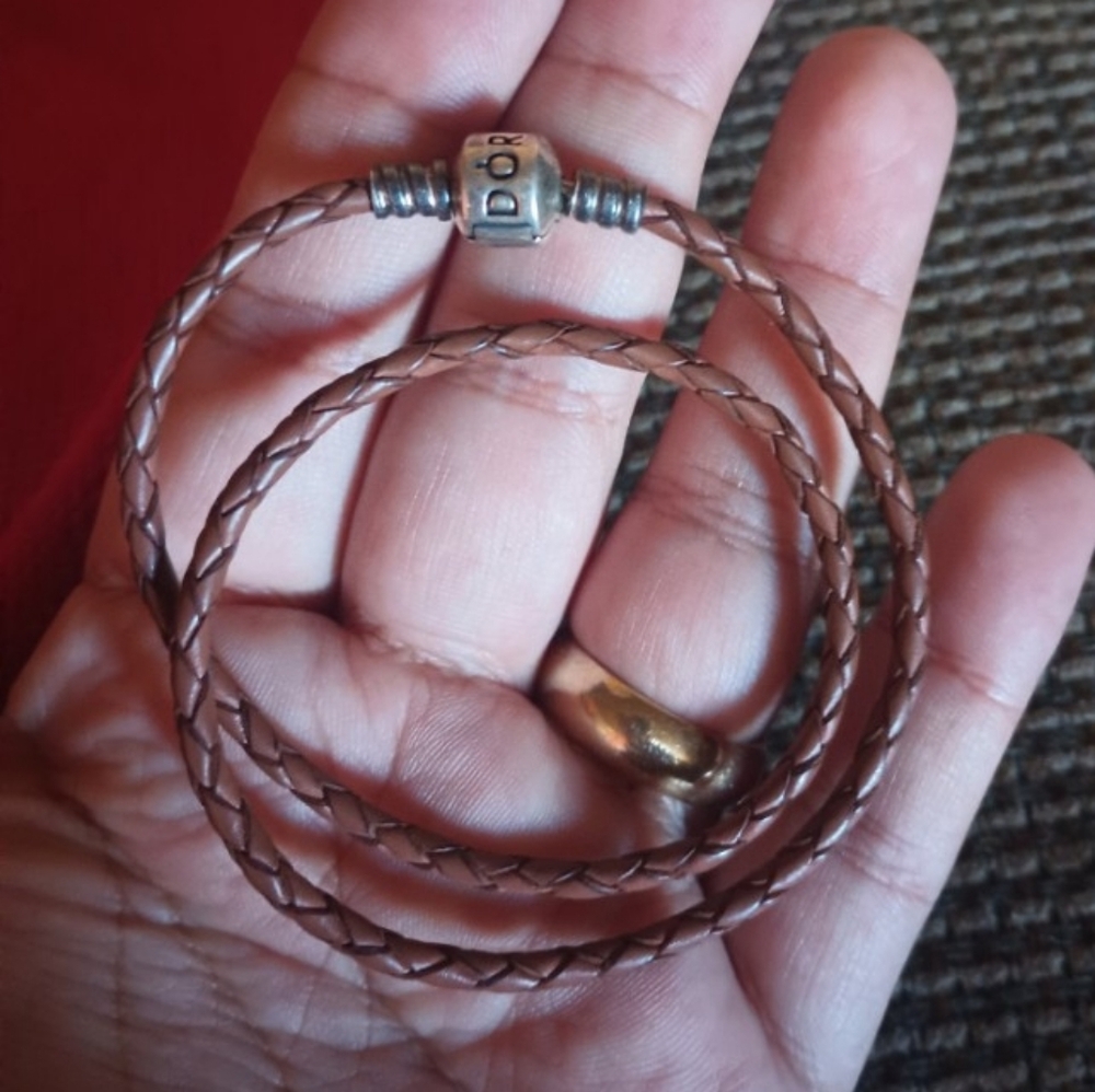 Pandora Leather Double Wrap Bracelet